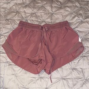 Lululemon shorts mauve color